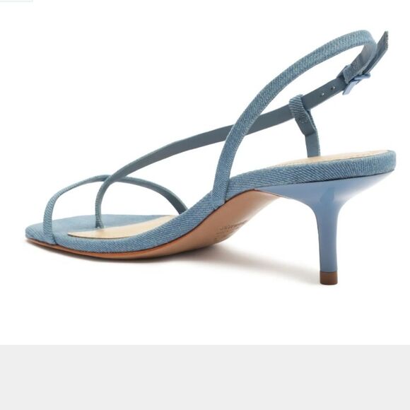 Schutz Denim Strappy Sanda Women's 6.5 - Picture 2 of 7